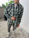 Мужская байковая oversize рубашка в клетку r147 фото 1