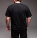 Мужская oversize футболка в черном цвете 2242bl фото 3