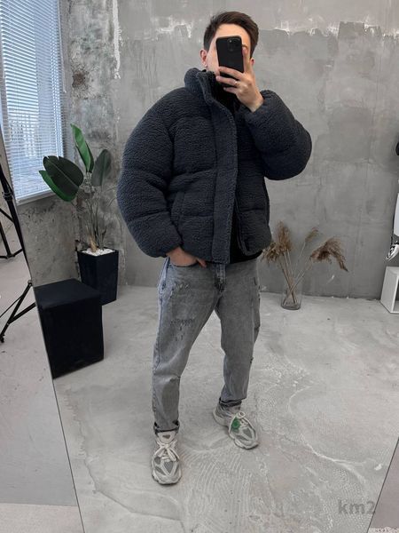 Мужская oversize куртка в графитовом цвете km2w фото