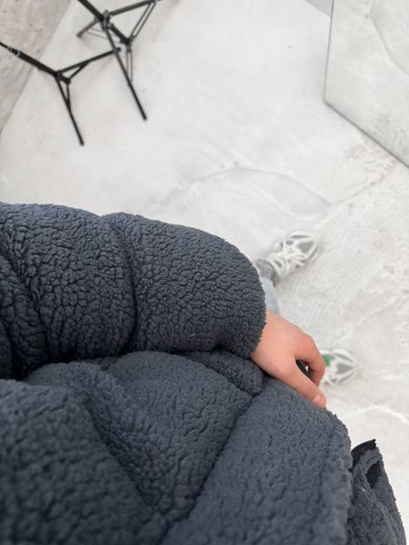 Мужская oversize куртка в графитовом цвете km2w фото