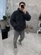 Мужская oversize куртка в графитовом цвете km2w фото 6