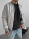 Чоловічий oversize бомбер у сірому кольорі sm2436 фото 1