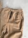 Мужской oversize флисовый костюм в бежевом цвете hs6 фото 3