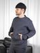 Мужской oversize свитшот с начесом в графитовом цвете 1001850000003 фото 1