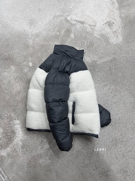 Мужская зимняя oversize куртка в белом цвете lebr1 фото