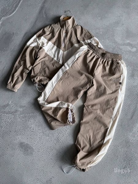 Мужской oversize костюм в бежевом цвете ling65 фото