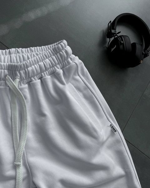 Мужские oversize джоггеры в белом цвете dgim5wh-S фото