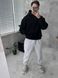 Мужское oversize худи на флисе в черном цвете vfic1 фото 3