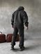 Мужской oversize спортивный костюм худи+брюки в графитовом цвете kos44 фото 4