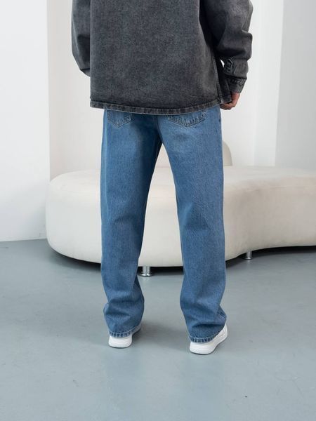 Чоловічі широкі джинси Baggy у синьому кольорі 3152k2 фото