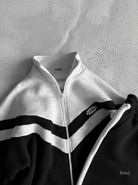 Мужской oversize спортивный костюм в черном цвете fmo1 фото