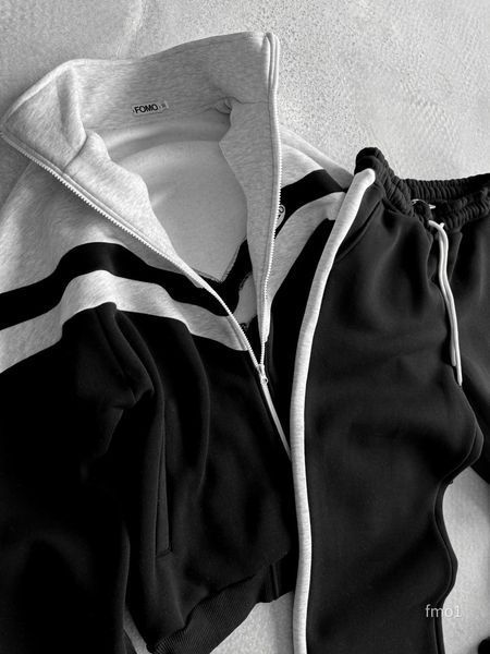 Мужской oversize спортивный костюм в черном цвете fmo1 фото