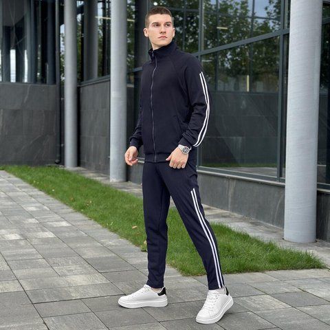 Чоловічий спортивний костюм у синьому кольорі sbks3003bb фото
