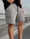 Мужские oversize шорты в сером цвете sh00507 фото 1