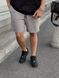 Мужские oversize шорты в сером цвете sh00507 фото 4