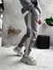 Мужские oversize утепленные брюки в сером цвете fant3.1 фото 3