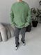 Мужской oversize свитер в зеленом цвете mr102 фото 6
