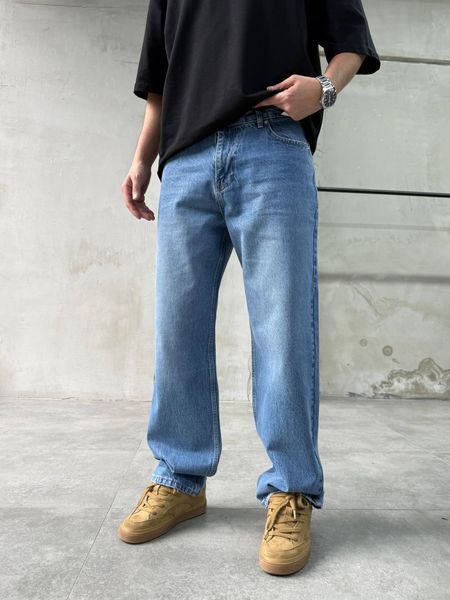 Мужские свободные джинсы Baggy в голубом цвете 3152k19 фото