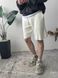 Мужские oversize шорты в бежевом цвете sh6 фото 3