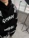 Мужской oversize костюм с принтом в черном цвете p31fhs1 фото 5
