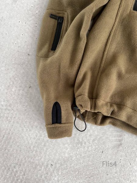 Чоловіча флісова oversize кофта у кольорі хакі flis4 фото