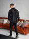 Чоловічий oversize костюм сорочка + штани у чорному кольорі rb7 фото 3