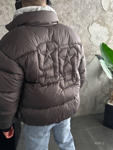 Мужская oversize куртка в графитовом цвете k99.2 фото
