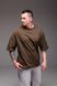 Мужская oversize футболка в цвете хаки 2387kh фото 5