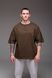 Мужская oversize футболка в цвете хаки 2387kh фото 1