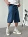 Мужские джинсовые шорты Baggy в синем цвете sh00809k-28 фото 3