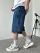 Мужские джинсовые шорты Baggy в синем цвете sh00809k-28 фото 2