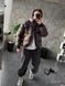 Мужская oversize куртка в графитовом цвете k99.2 фото 1