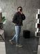 Мужская oversize куртка в графитовом цвете k99.2 фото 5