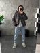 Мужская oversize куртка в графитовом цвете k99.2 фото 4