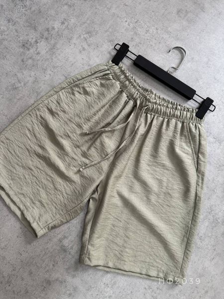 Мужские льняные шорты в цвете хаки нф2039khaki фото
