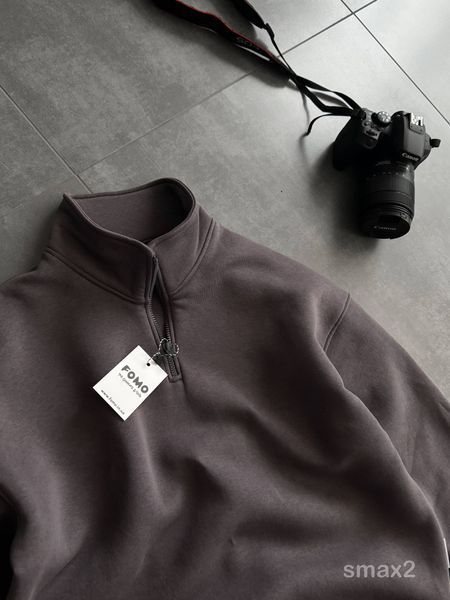 Мужской oversize свитшот в графитовом цвете smax2 фото