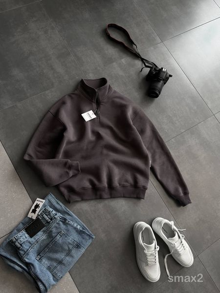 Мужской oversize свитшот в графитовом цвете smax2 фото