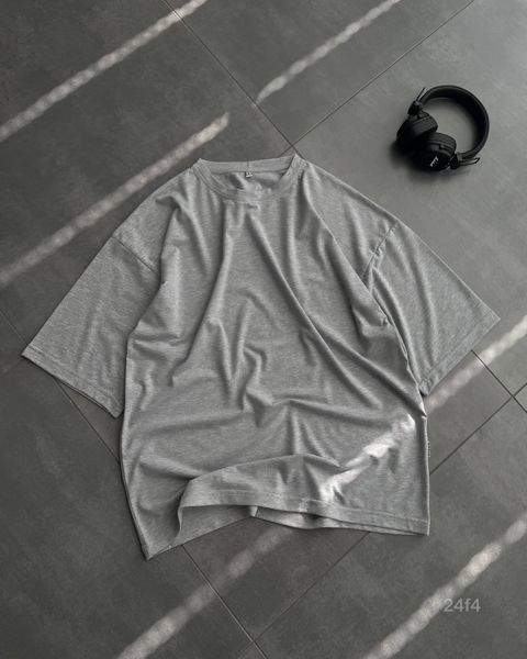 Мужская oversize футболка в сером цвете 24f4-Xs фото