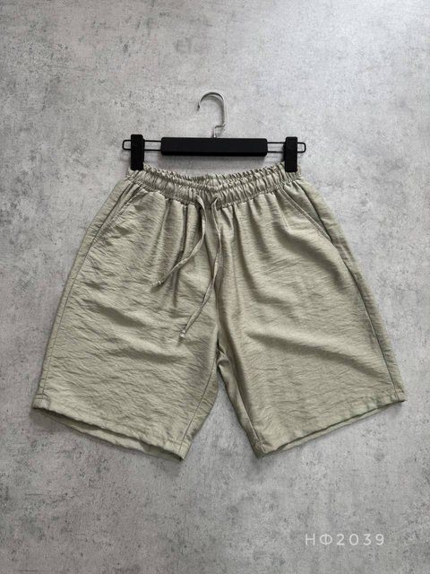 Мужские льняные шорты в цвете хаки нф2039khaki фото
