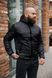 Мужская куртка с капюшоном в черном цвете d0007black фото 2