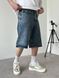 Чоловічі джинсові шорти Baggy у синьому кольорі sh00825k-28 фото 2