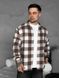Мужская oversize рубашка в коричневом цвете kl29 фото 2