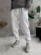 Мужские oversize джоггеры на флисе в белом цвете fstn5 фото 1
