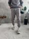 Мужские oversize флисовые джоггеры в сером цвете pk5 фото 2