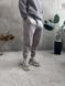 Мужские oversize флисовые джоггеры в сером цвете pk5 фото 5