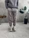 Мужские oversize флисовые джоггеры в сером цвете pk5 фото 4