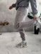 Мужские oversize флисовые джоггеры в сером цвете pk5 фото 7