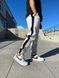 Мужские oversize спортивные брюки на флисе в белом цвете jr-bz101wht-fl фото 3