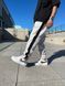 Мужские oversize спортивные брюки на флисе в белом цвете jr-bz101wht-fl фото 2