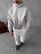Мужской oversize спортивный костюм с принтом в сером цвете kos32 фото 2